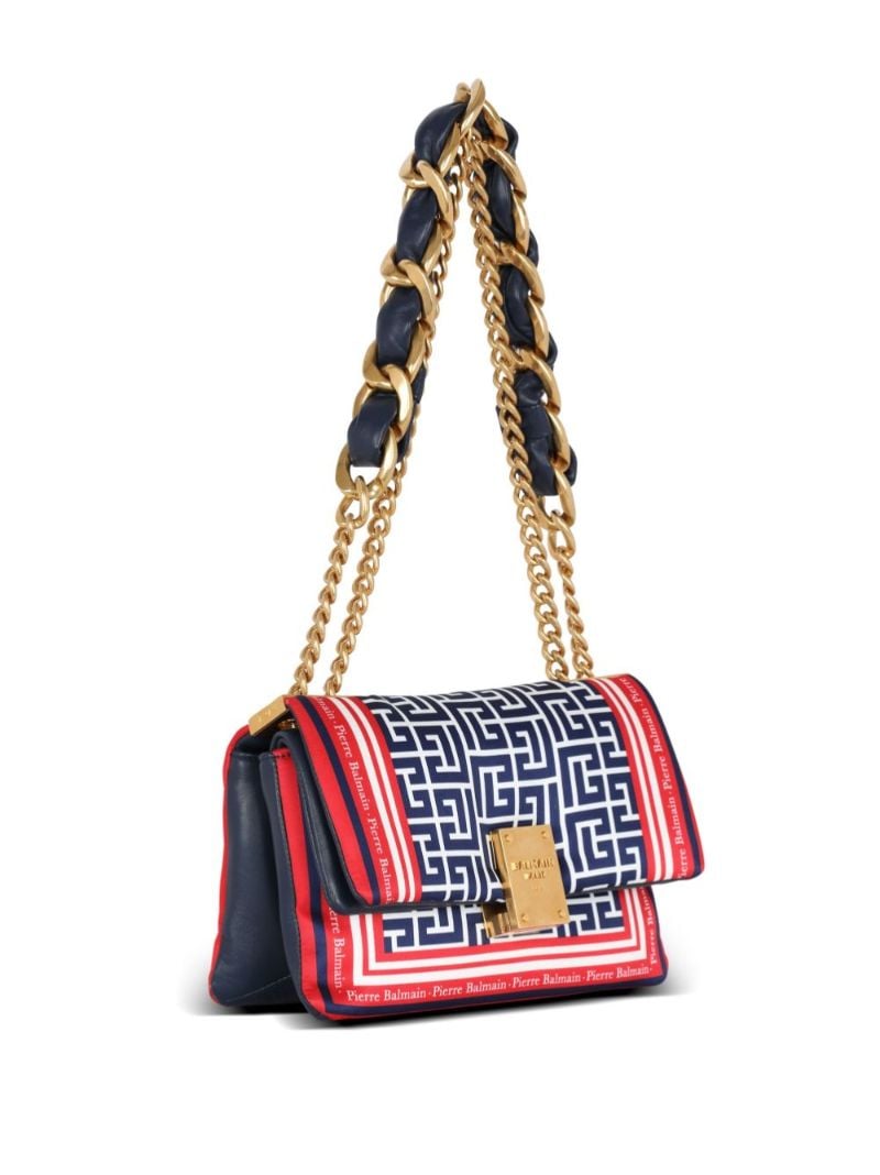 Blue 1945 Soft Monogram Scarf Shoulder Bag