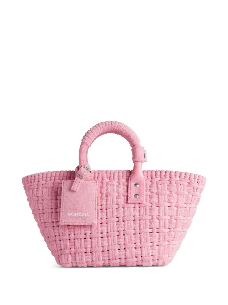Pink Bistro Xs Basket Tote Bag