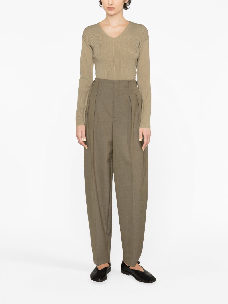 Neutral Tapered Trousers