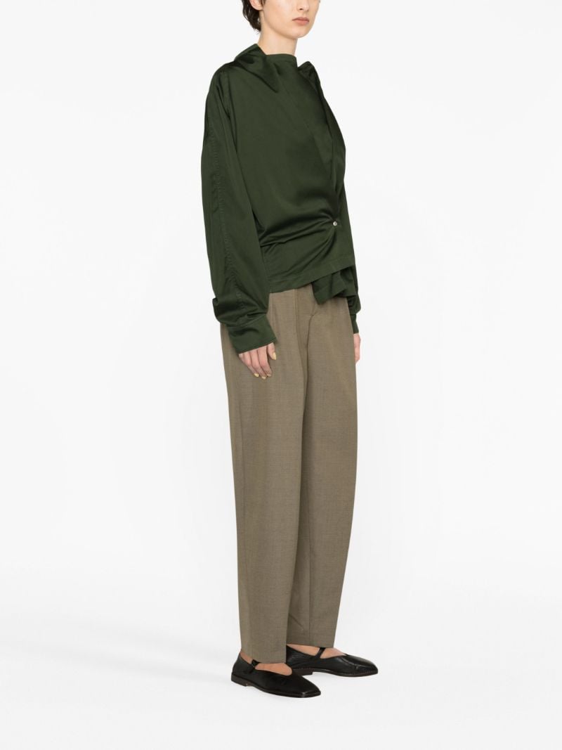 Green Collarless Asymmetric Top