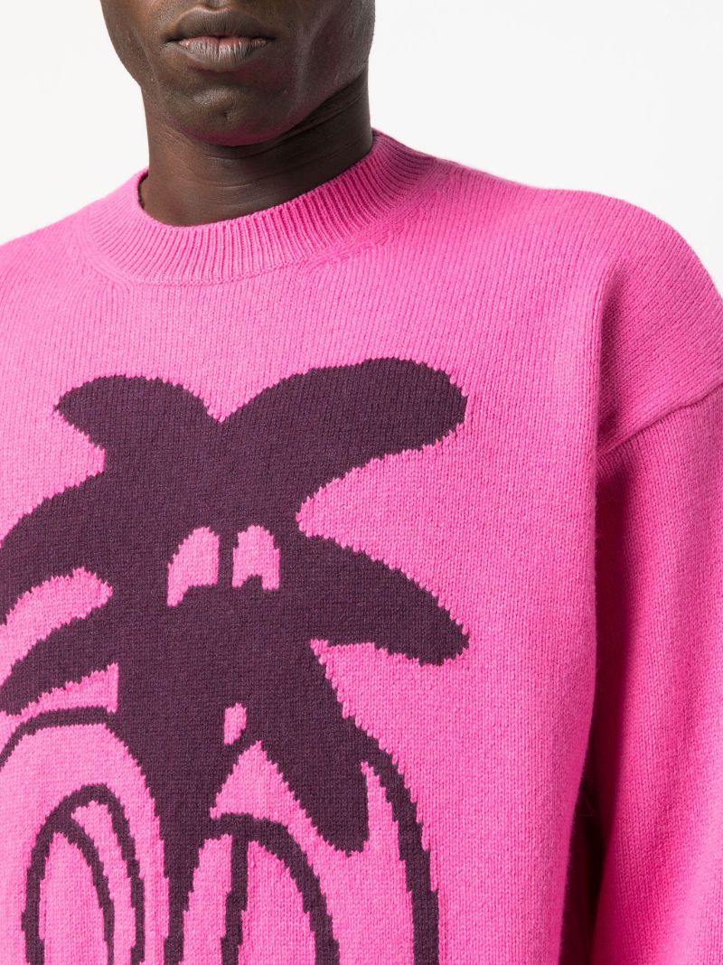 Pink Jimmy Intarsia Sweater