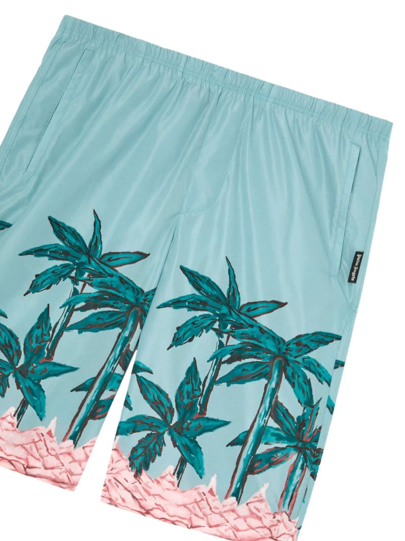 Blue Palms Row Swim Shorts