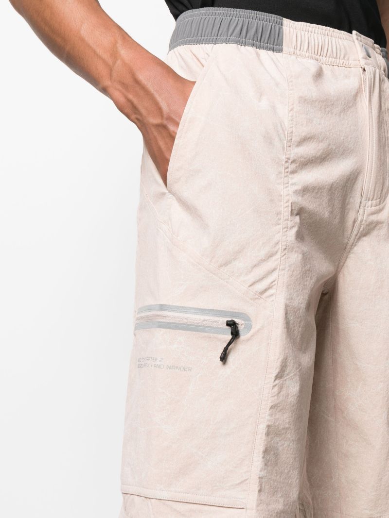 X and Wander Neutral Track Shorts