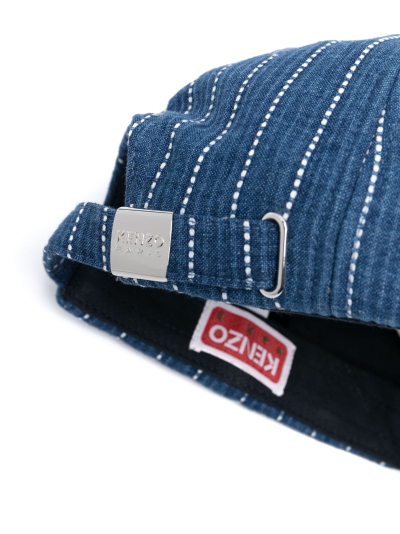 Blue Logo Patch Denim Cap