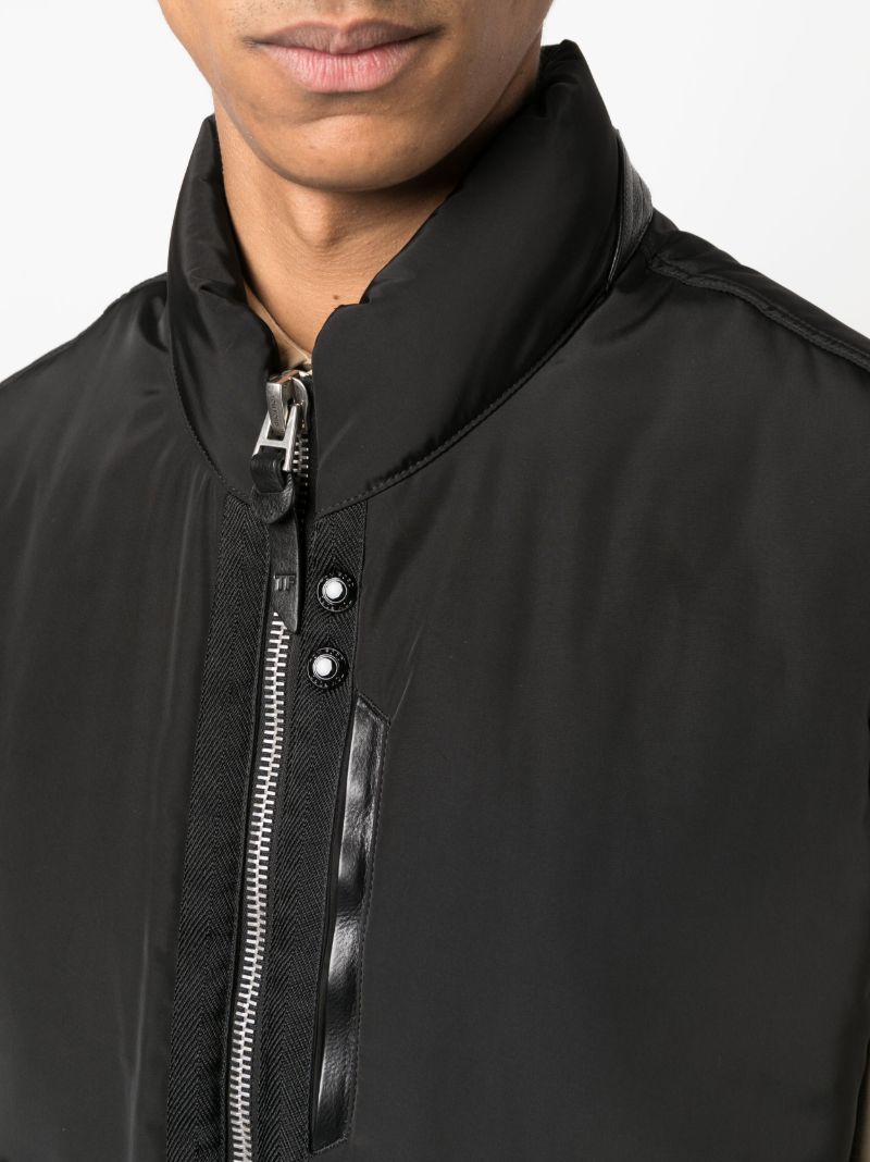 Black Ottoman Padded Gilet