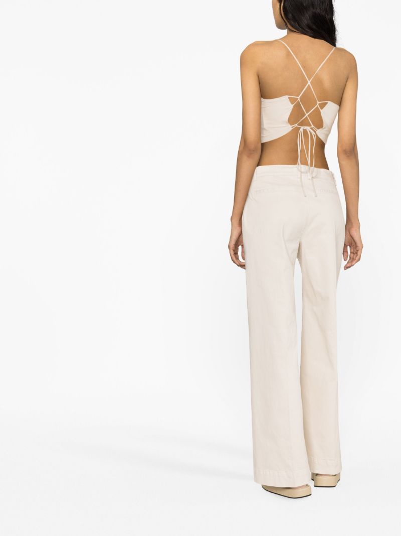 Neutral Tomboy Wide-leg Trousers