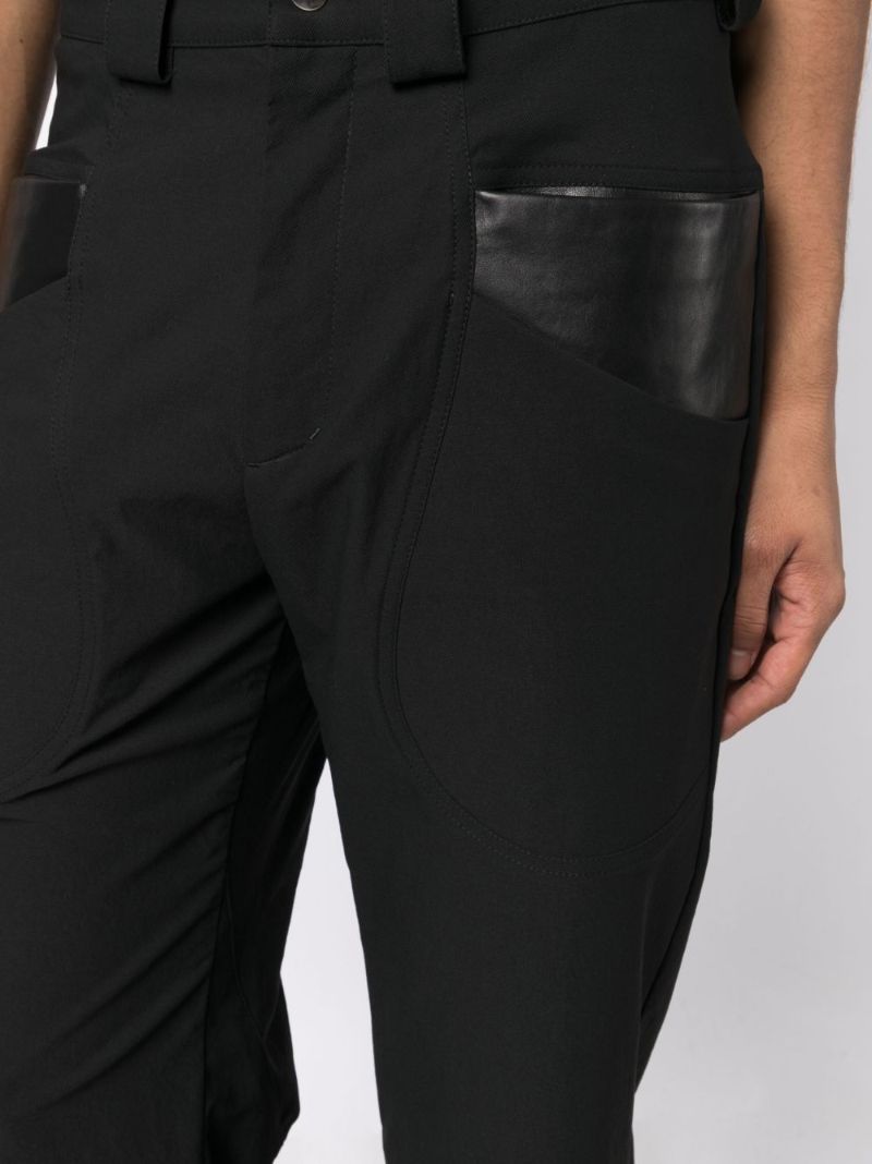 Black Straight-leg Trousers