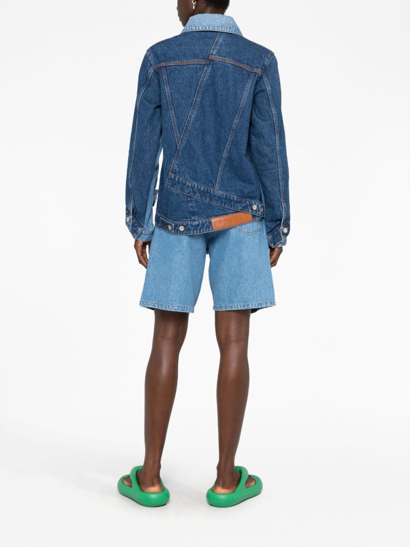 Blue Deconstructed Denim Jacket