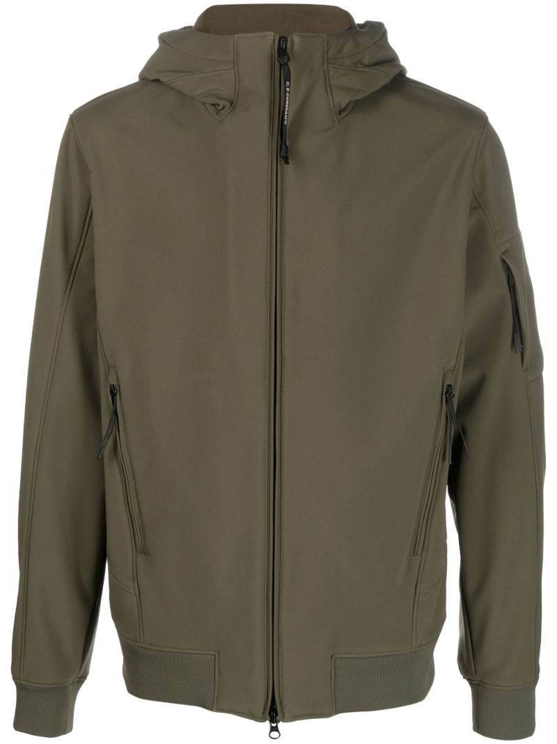 Green Shell-r Hooded Jacket