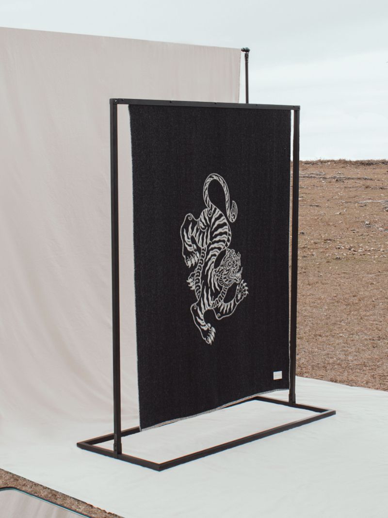 Black Voodoo Tiger Reversible Blanket