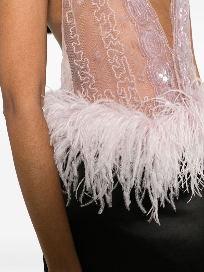 Purple Salina Sequin-embellished Top