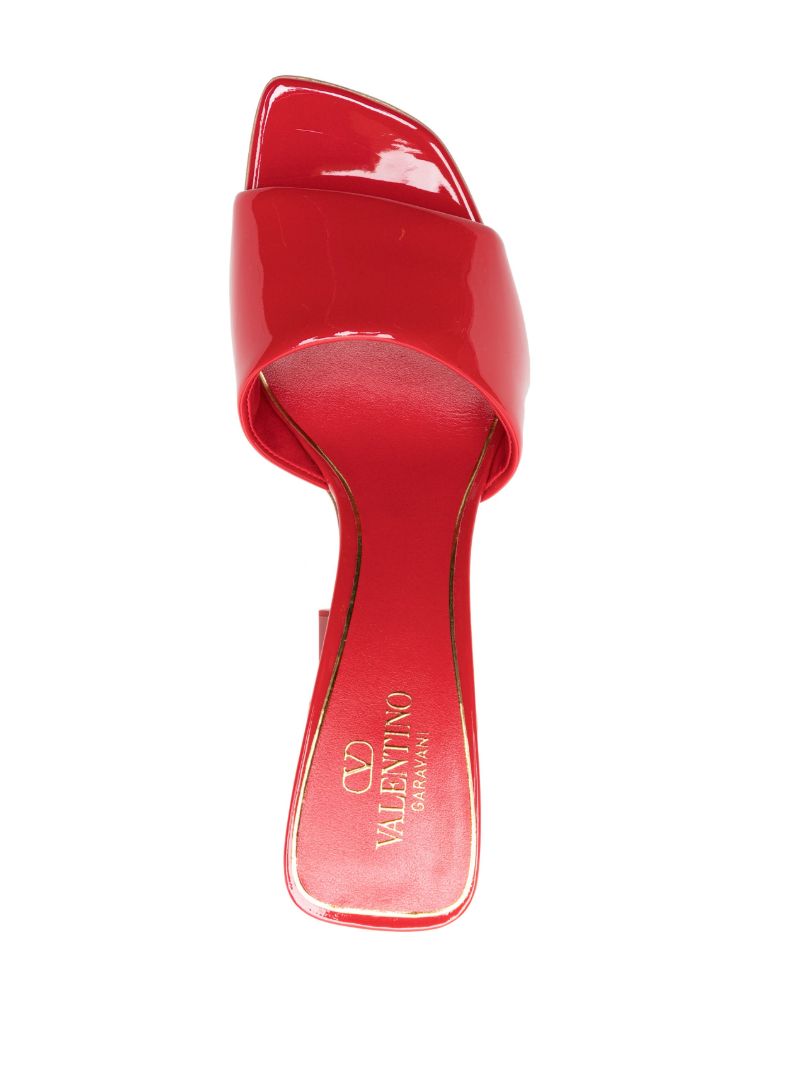 Red One Stud 105 Leather Mules