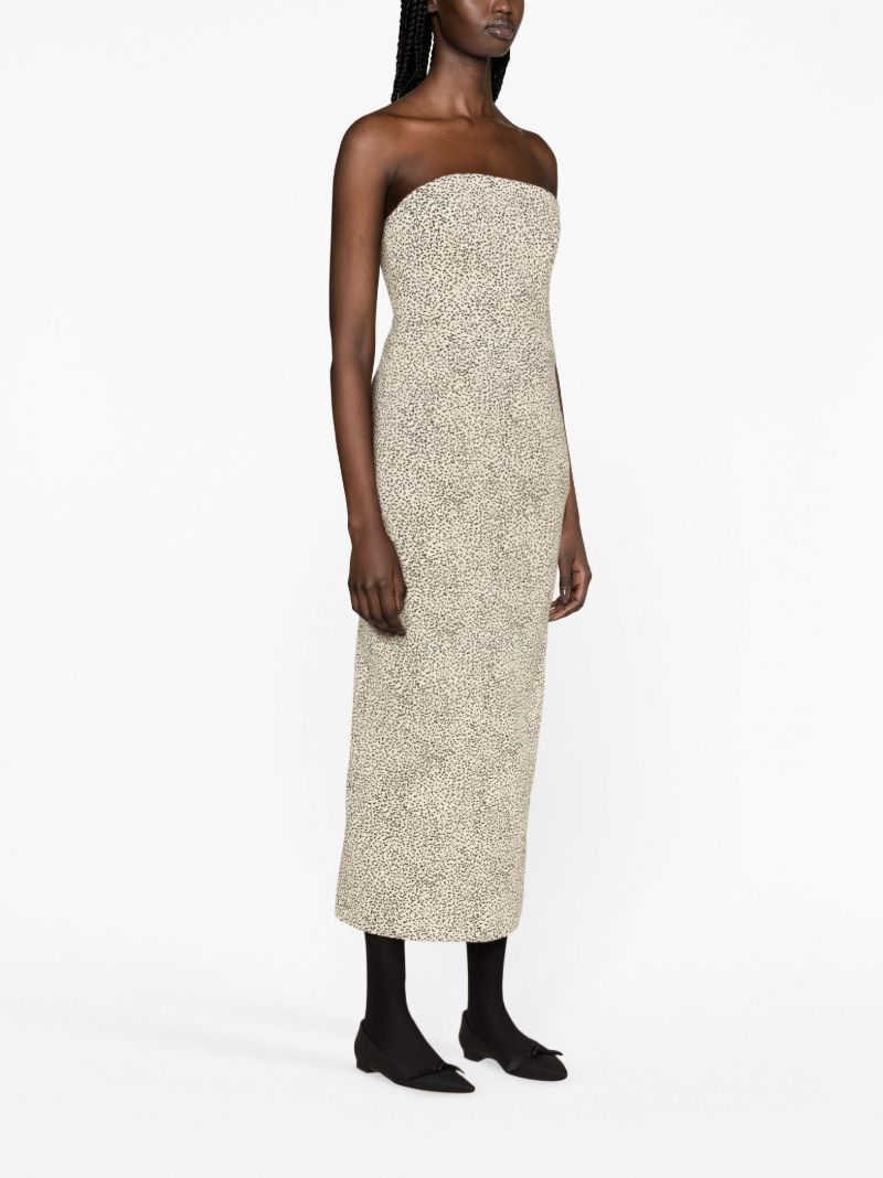 Neutral Ari Jacquard Midi Skirt