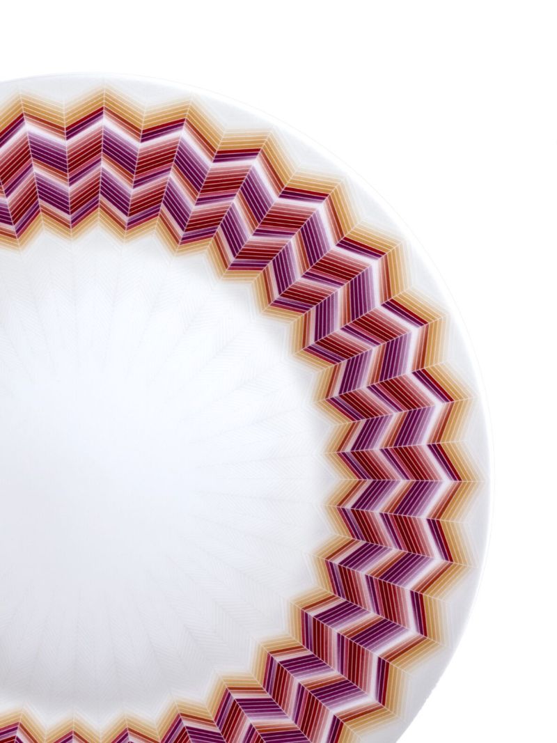White Jarris Zig-zag Plate