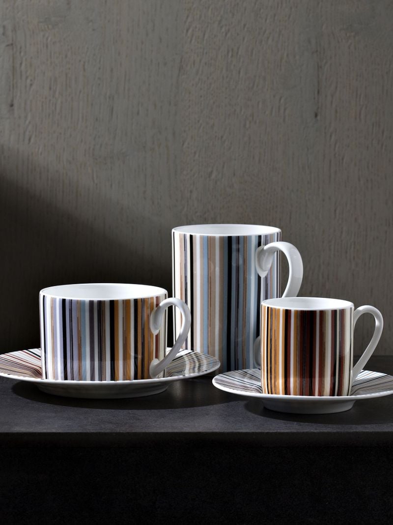 Multicolour Stripes Jenkins Teacup Set