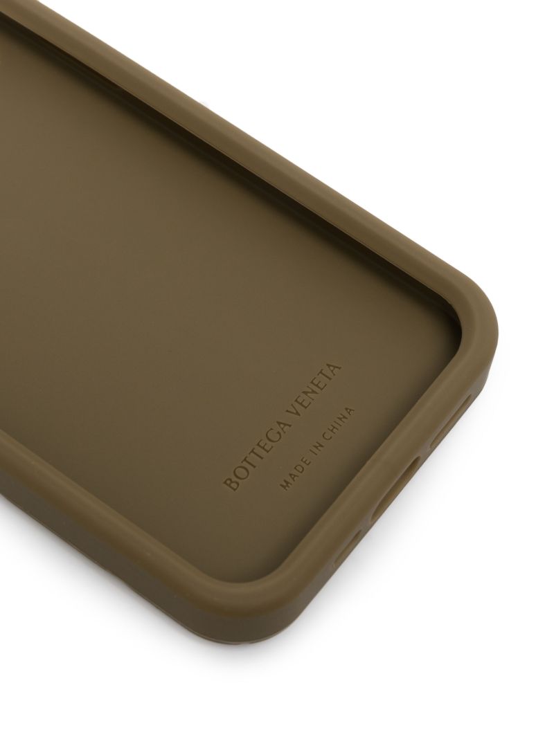 Brown Intrecciato-pattern Rubber Iphone 14 Pro Case