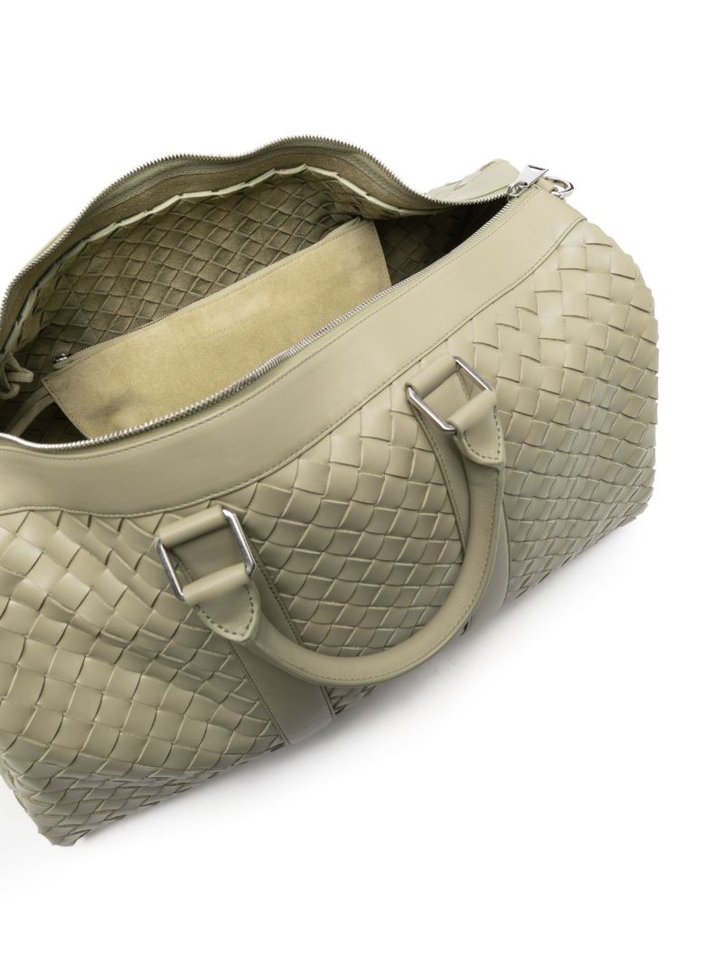 Green Medium Intrecciato Duffle Bag