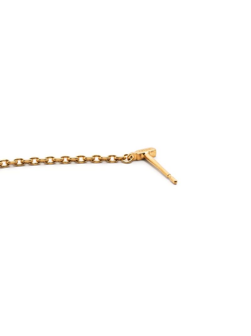 Gold-tone Triomphe Drop Earrings