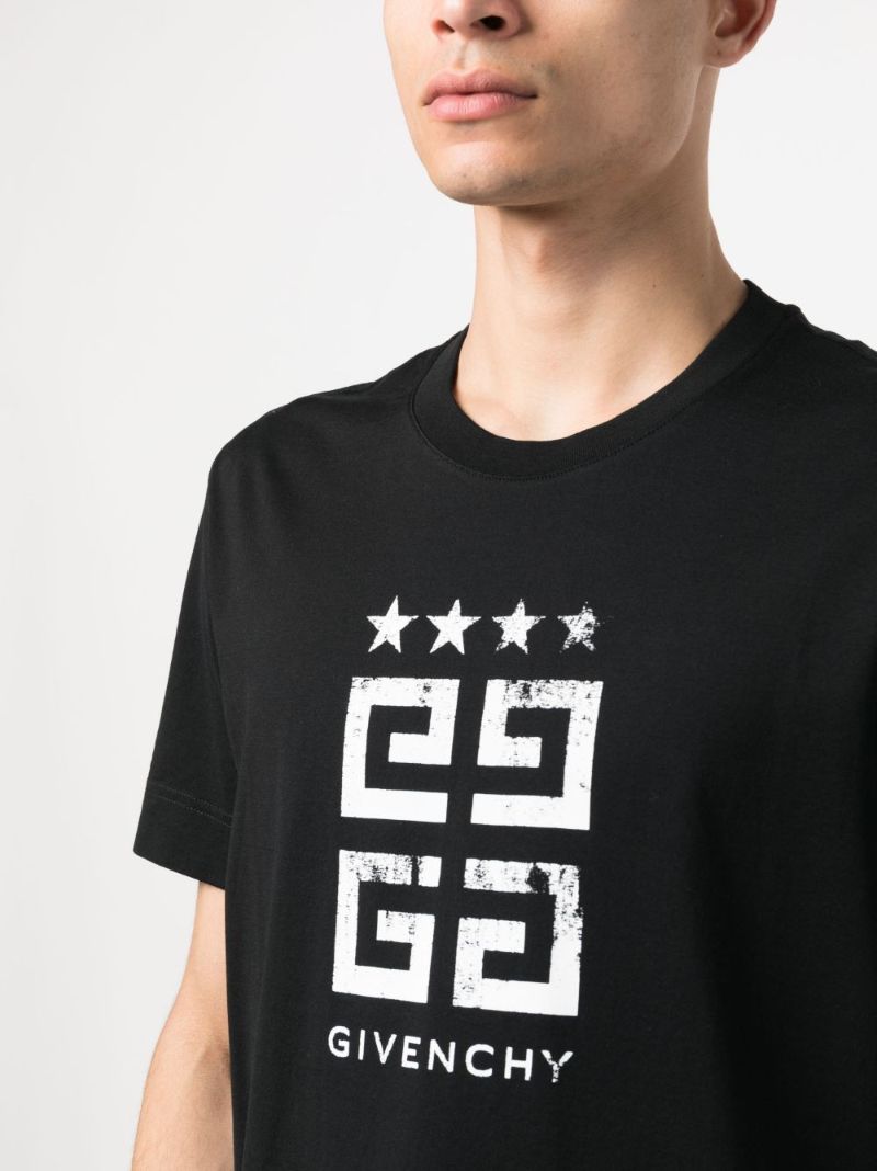 Black 4g-print Cotton T-shirt