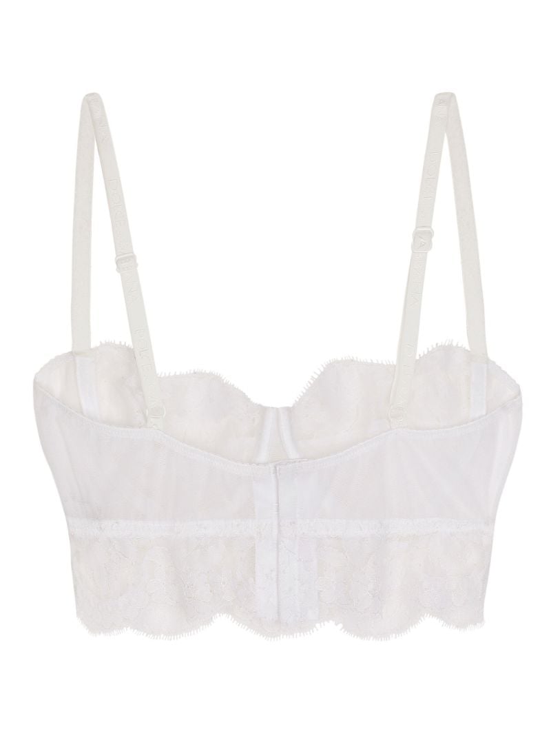 White Chantilly-lace Balconette Bra