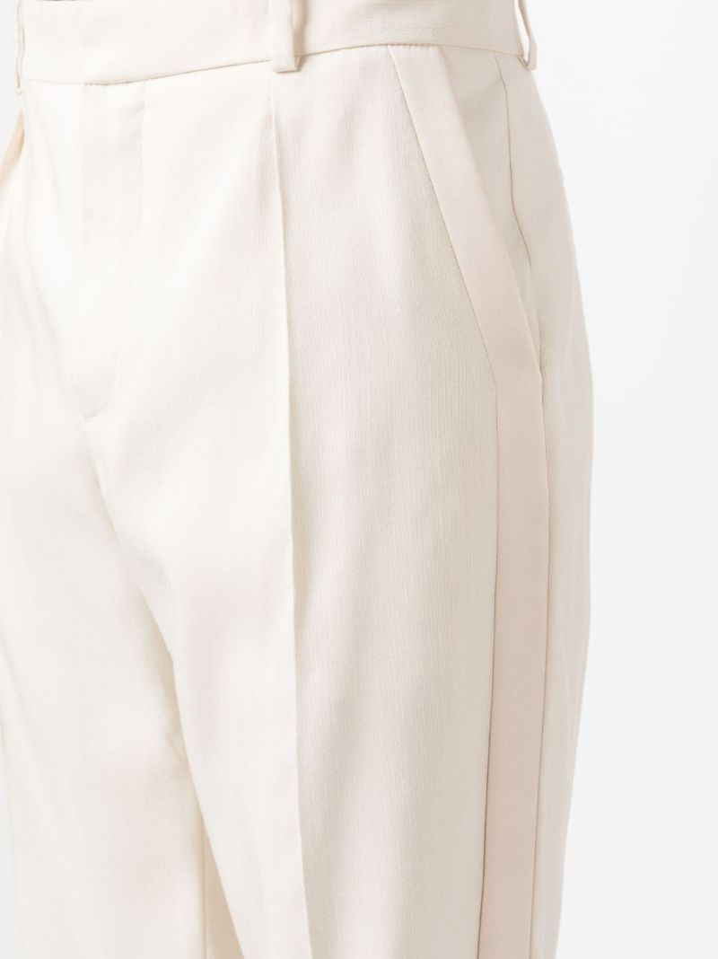 White Straight-leg Trousers