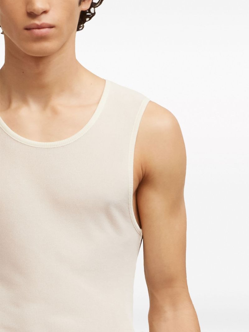 Neutral Ribbed Tank Top