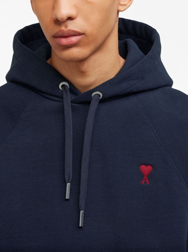 Blue Ami De Coeur Organic-cotton Hoodie