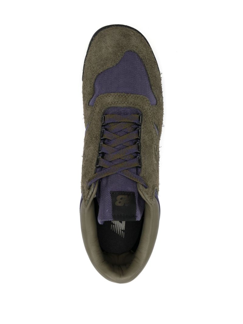 Green Rainier Low-top Suede Sneakers