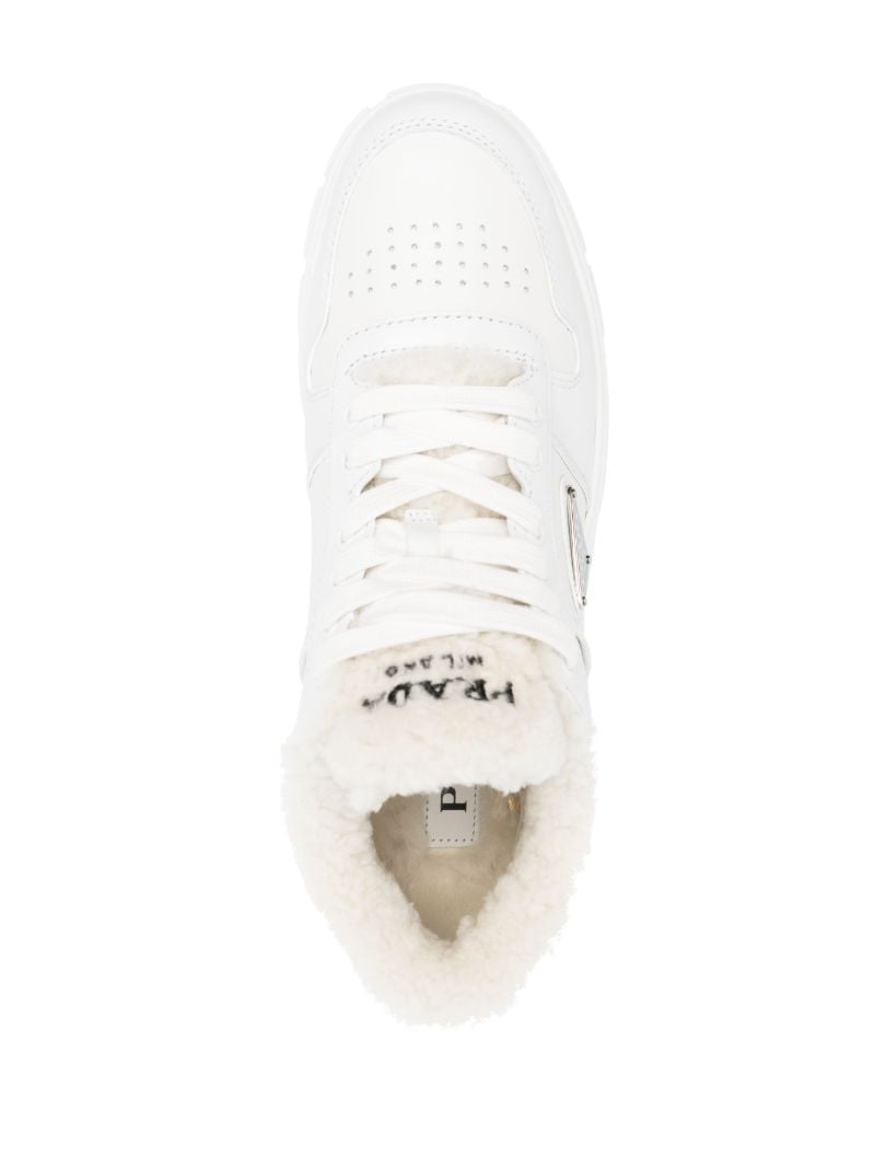 White Winter Flatform Sneakers