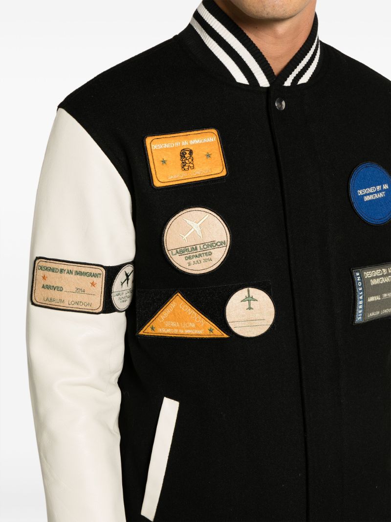 Black Nomoli Varsity Jacket