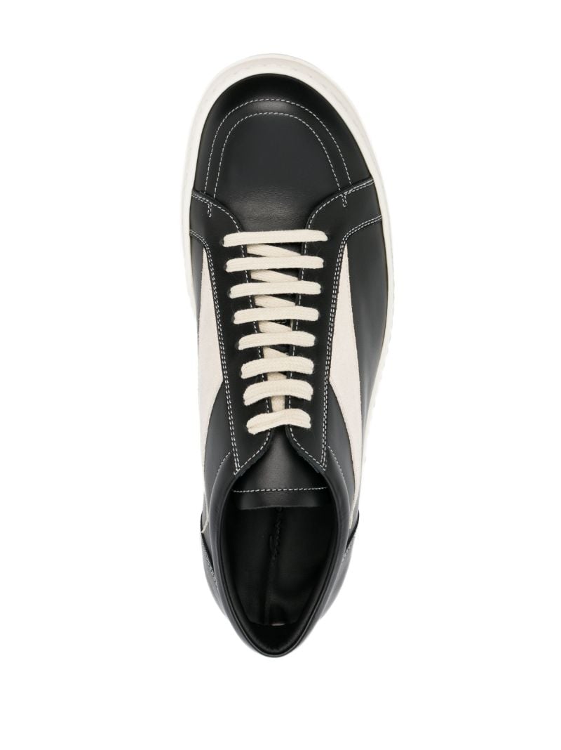 Black Vintage Leather Sneakers