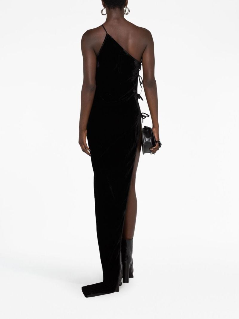 Black Taco One-shoulder Gown