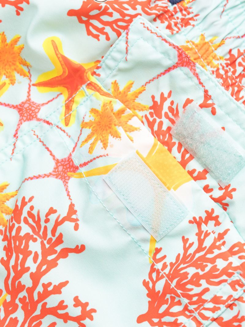 Blue Moorea Starlettes & Coraux Swim Shorts