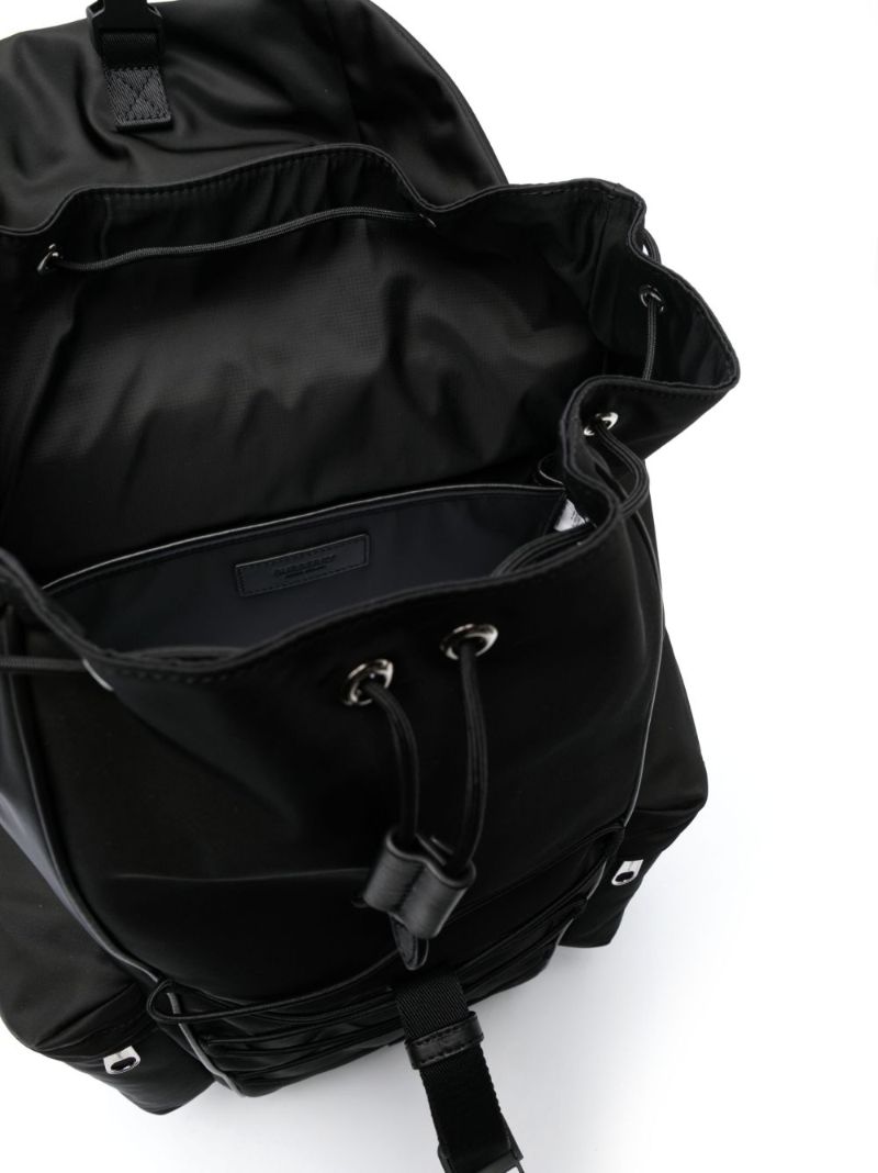 Black Murray Logo Embossed Backpack