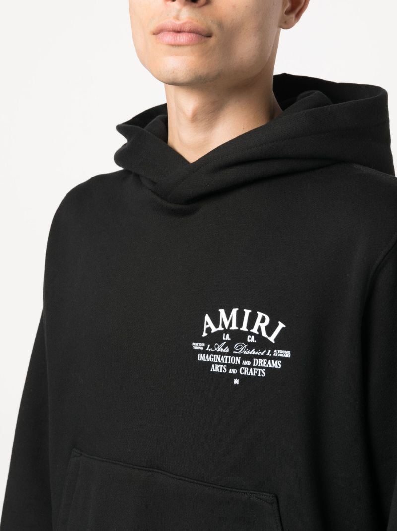 Black Logo Print Hoodie