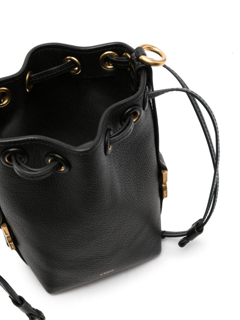 Black Marcie Micro Bucket Bag