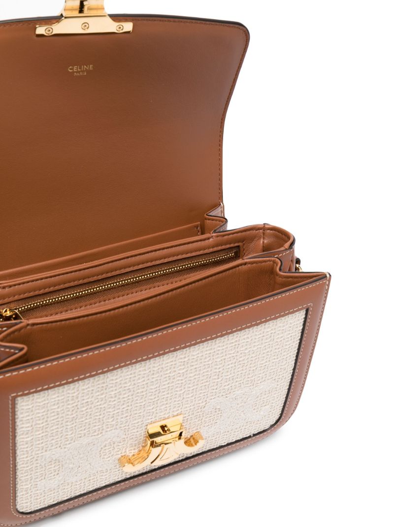 Brown Classique Triomphe Crochet Shoulder Bag