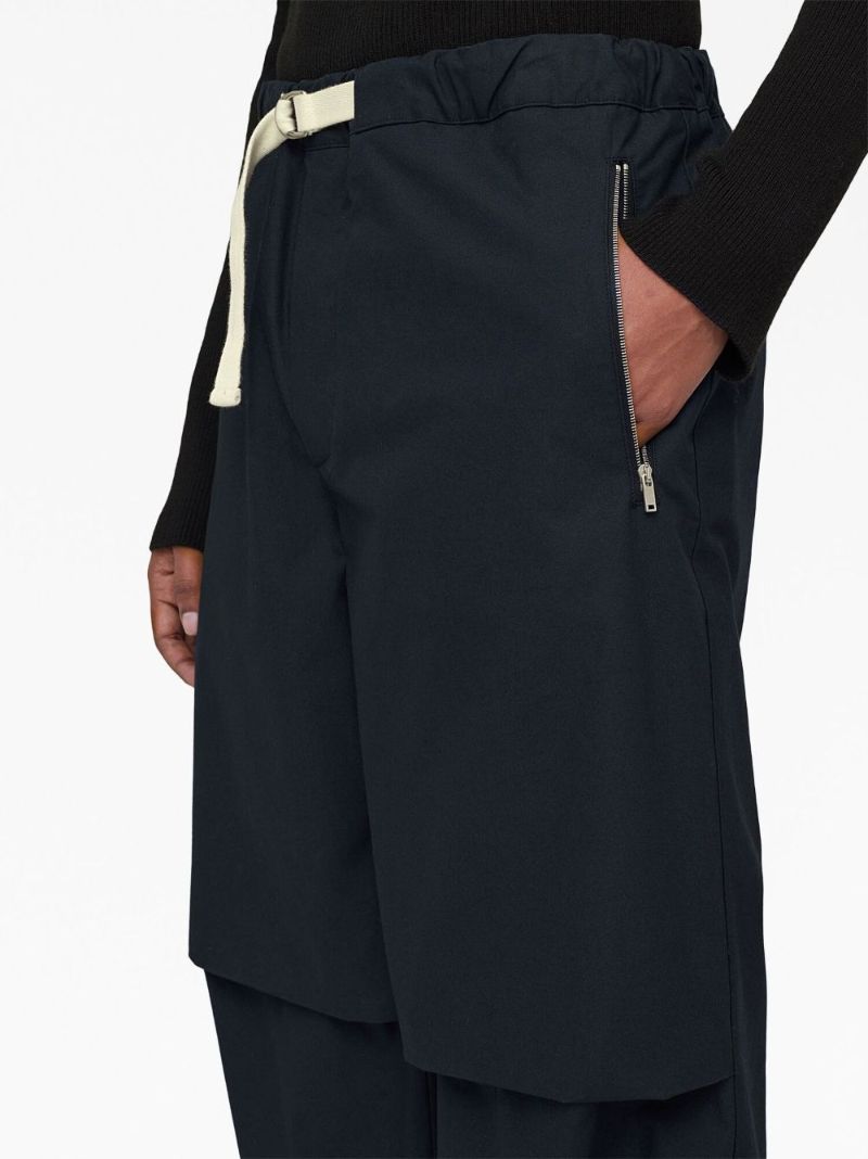Blue Cotton Track Pants