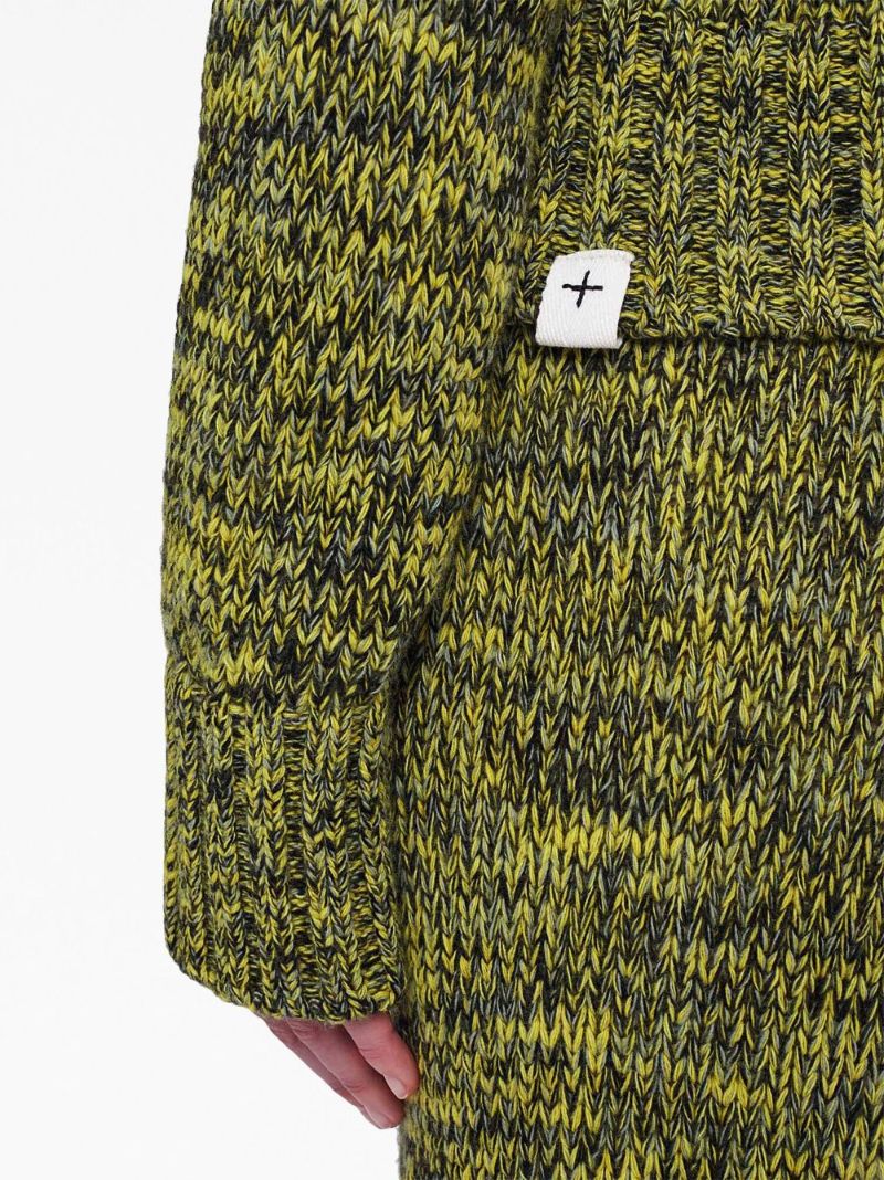 Green MÃ_x0083_©lange Wool Sweater