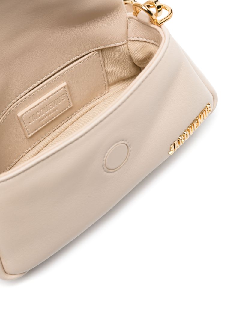 Neutral Le Petit Bambimou Leather Shoulder Bag