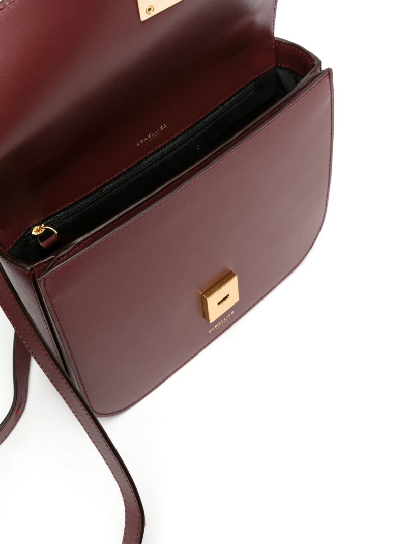 Red Vancouver Leather Cross Body Bag