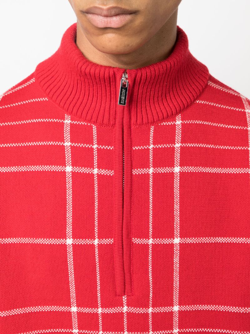 Red La Maille Carro Sweater