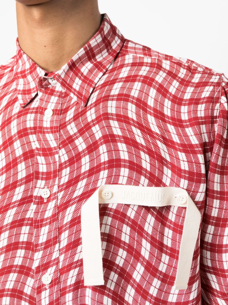 Red La Chemise Melo Checked Shirt