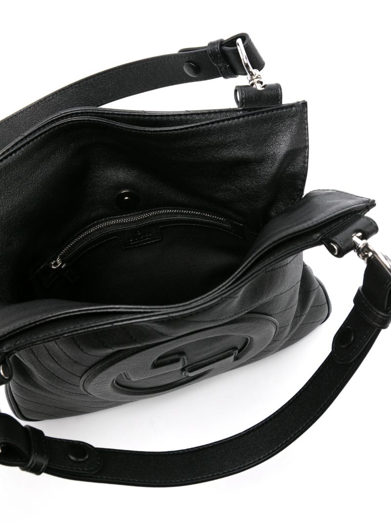 Black Blonde Small Leather Tote Bag