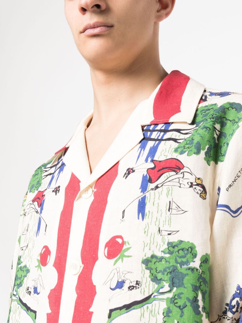 Multicolour Garden State Linen Shirt