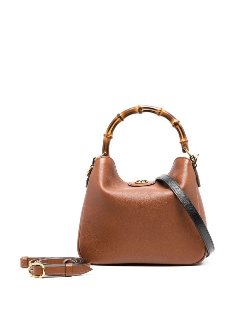 Brown Diana Small Leather Tote Bag