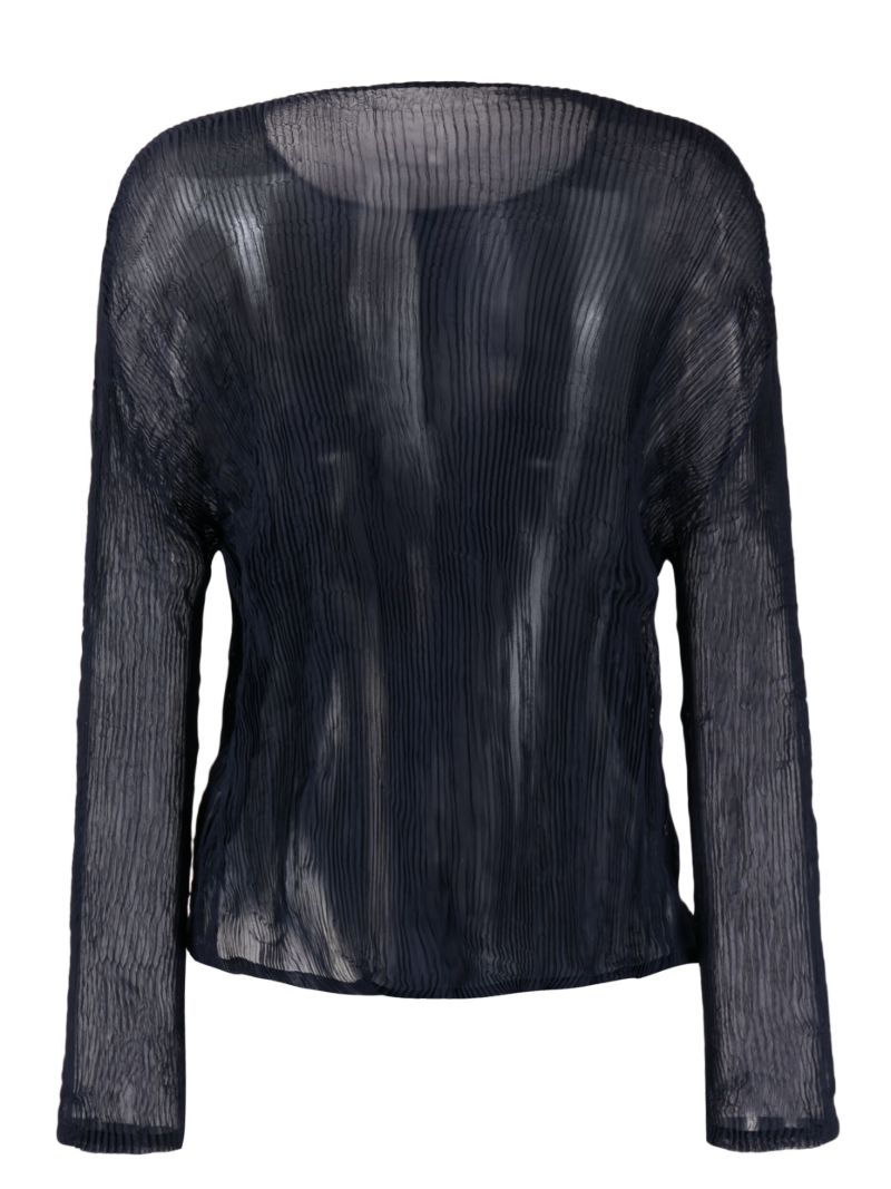 Blue Chiffon Twist 1 Shirt
