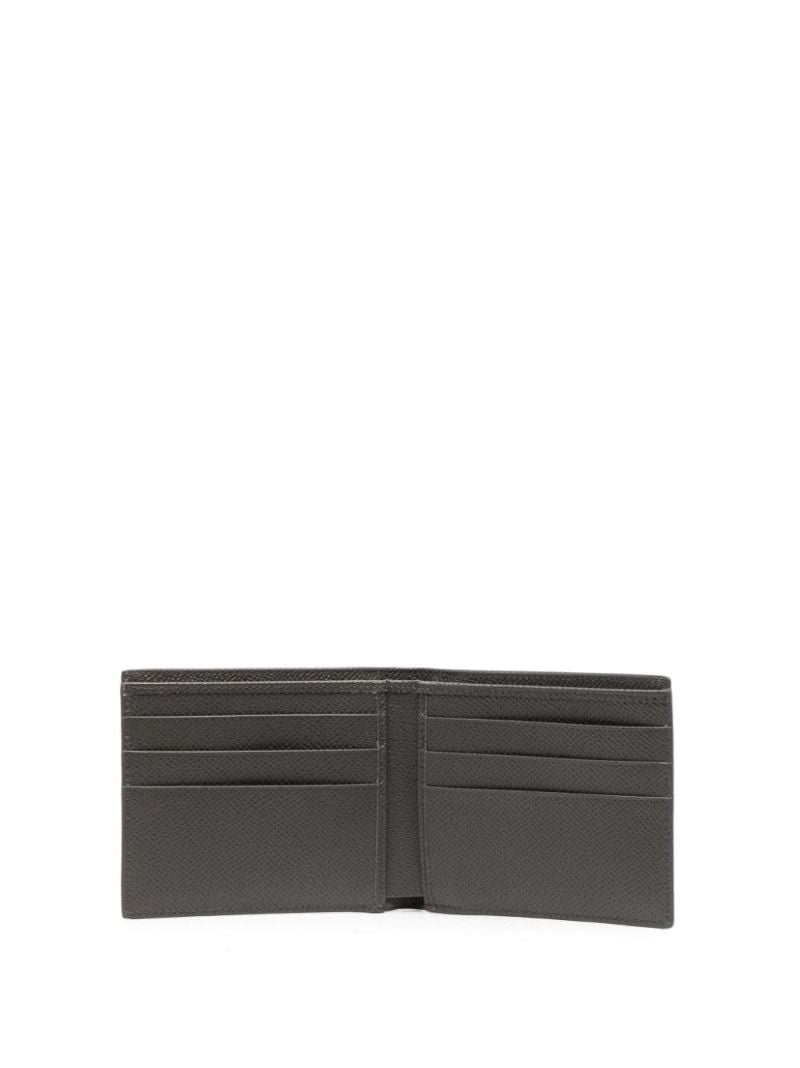 Grey Leather Bi-fold Wallet