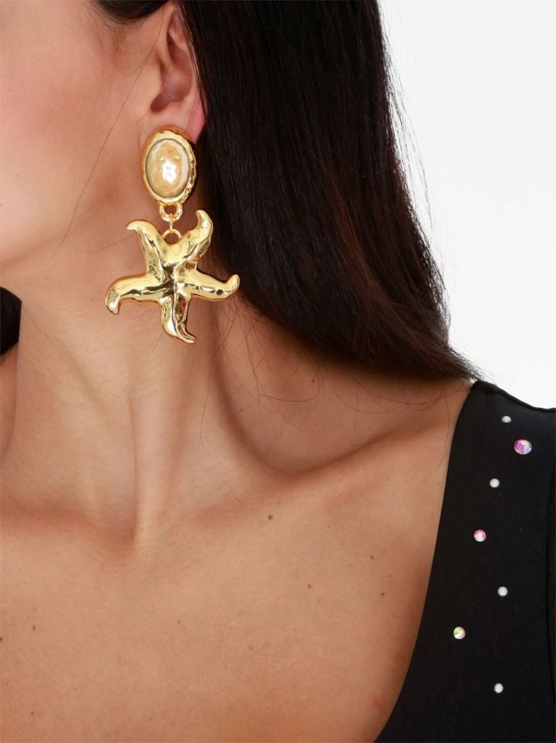 Gold-plated Mermaid Dreams Drop Earrings
