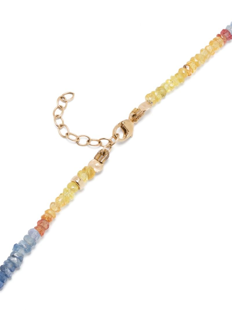 14k Yellow Gold Arizona Sapphire Necklace